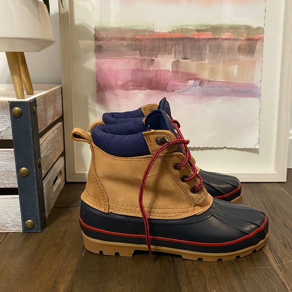 Lands End Tri-Color Winter Boots - Picture 2 of 3